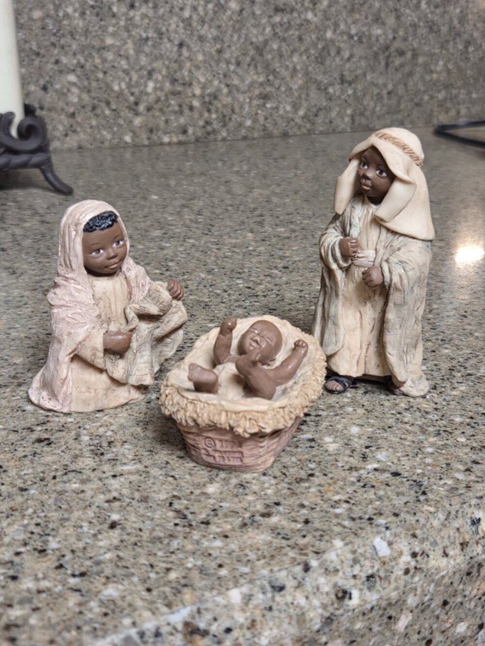 Vintage 1992 Martha Holcombe God Is Love Holy Family  Nativity Baby Jesus